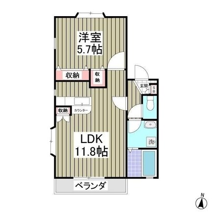 サンパティークの物件間取画像